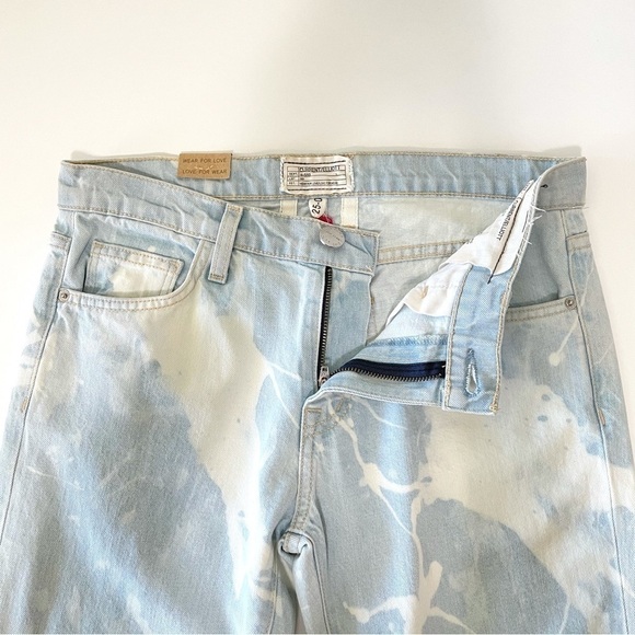 NWT Current Elliott The Fling Slim Boyfriend Jean Open Sky Bleach Dyed 25 - Picture 10 of 16